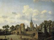 Jan van der Heyden Church of the landscape painting